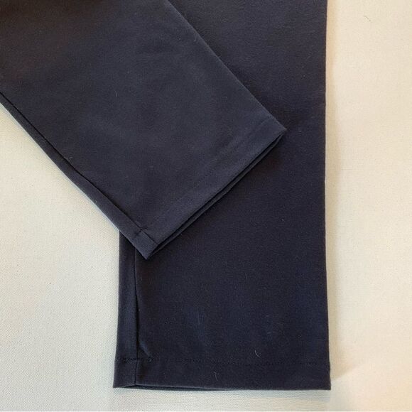 NWT VDP Club Lambs Wool Trouser Pants Women’s S Navy Rhinestone Logo Ankle ITALY - Picture 6 of 13